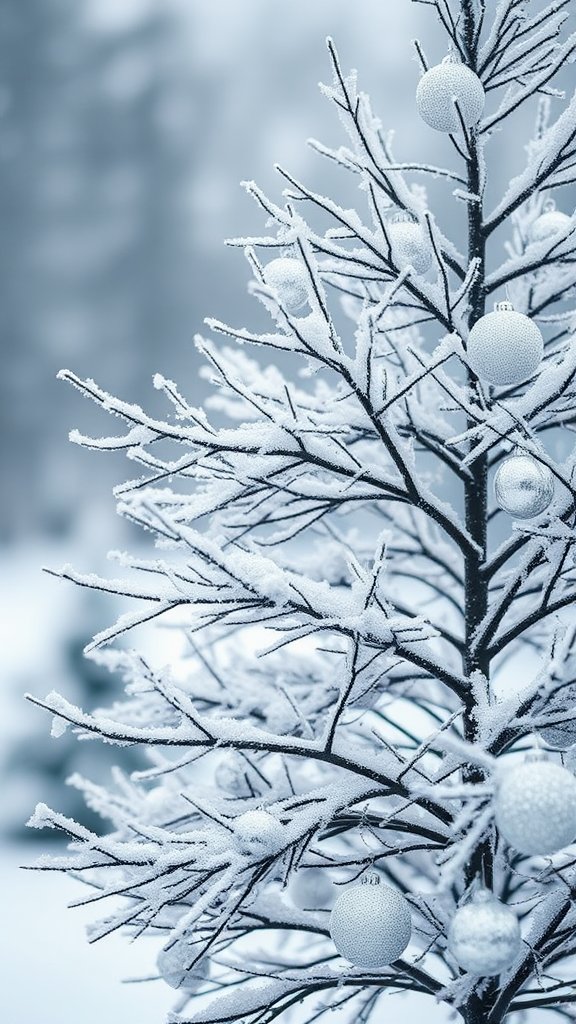 Enchanted Frosted Black Tree