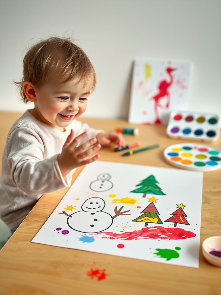 Festive Finger Painting