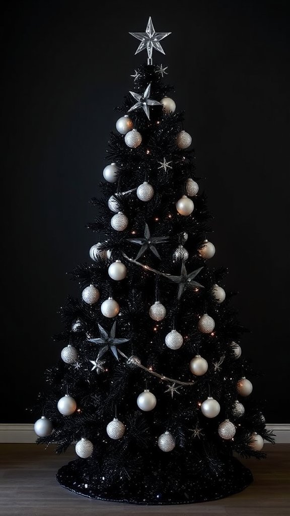 Glamorous Black Sequin Tree