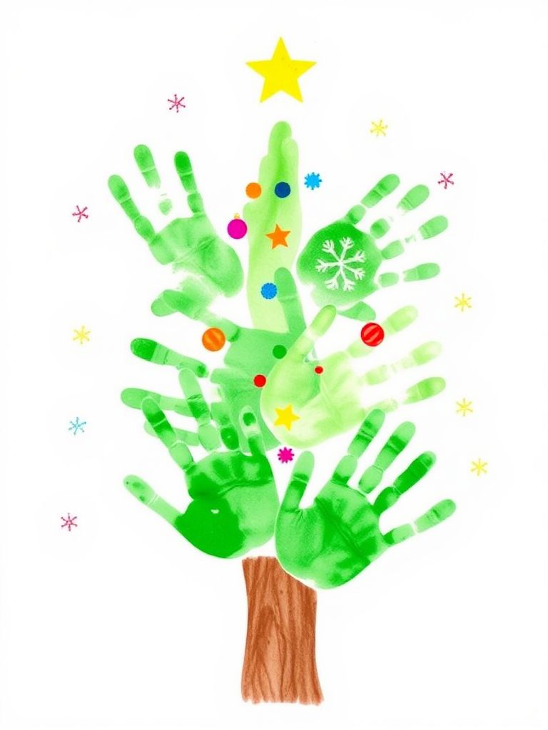 Handprint Christmas Trees