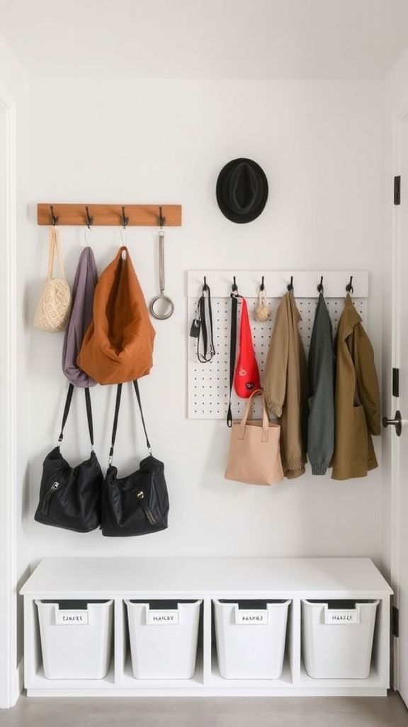 Hooks and Racks for Efficient Organization