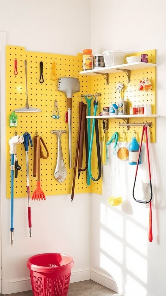 Implement a Pegboard for Customizable Organization