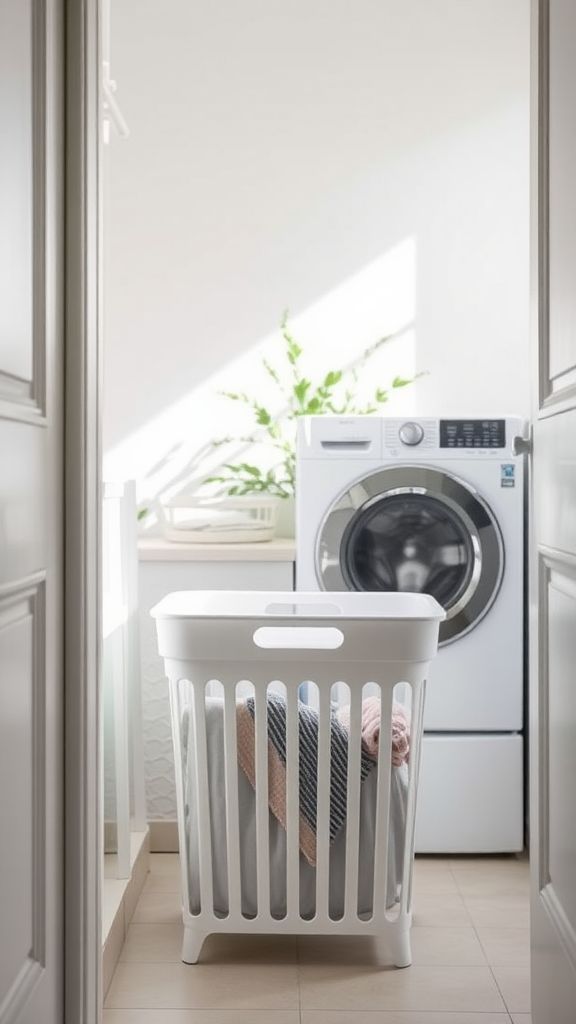 Incorporate a Laundry Basket Hamper