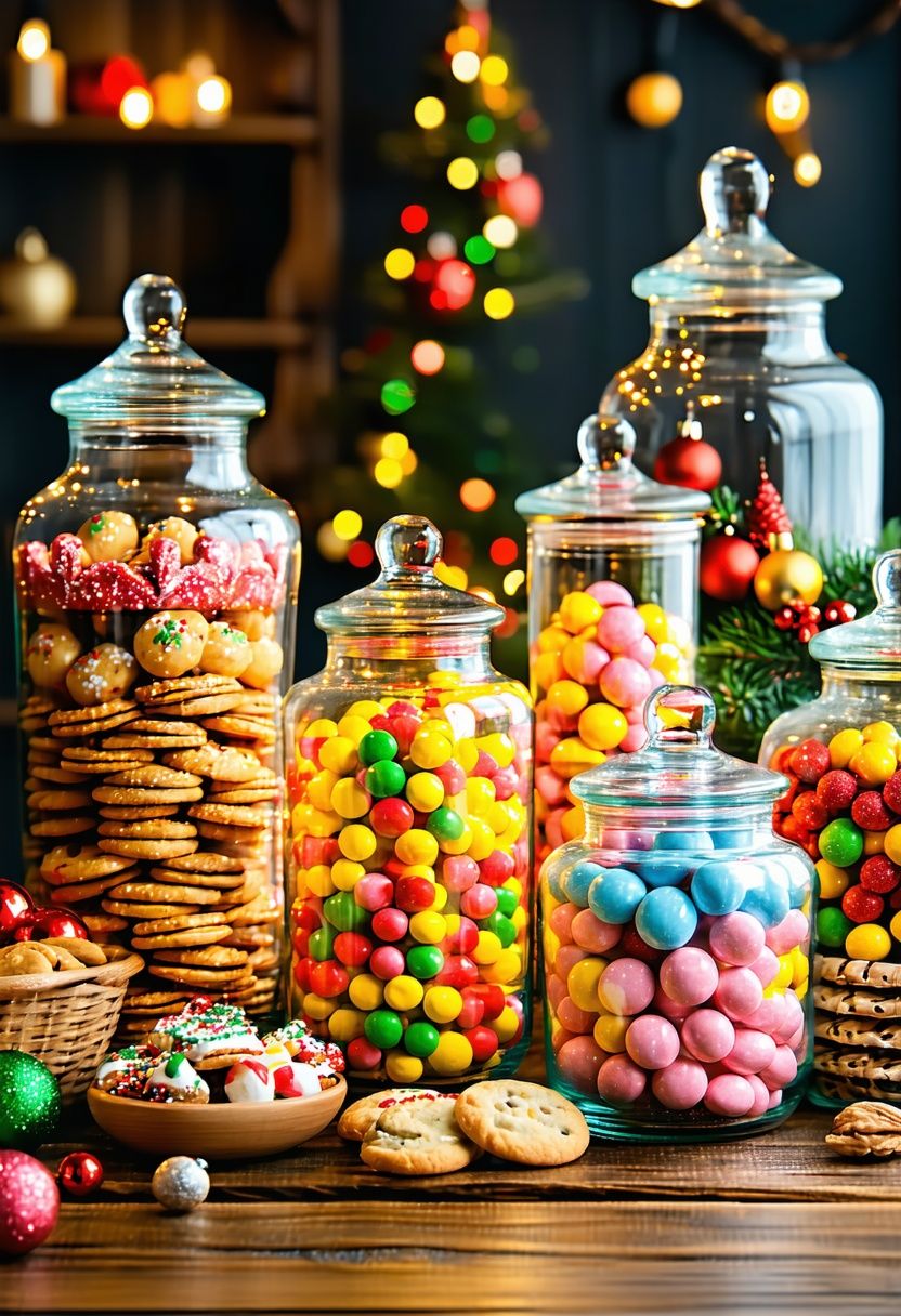 Jars Filled with Holiday Treats