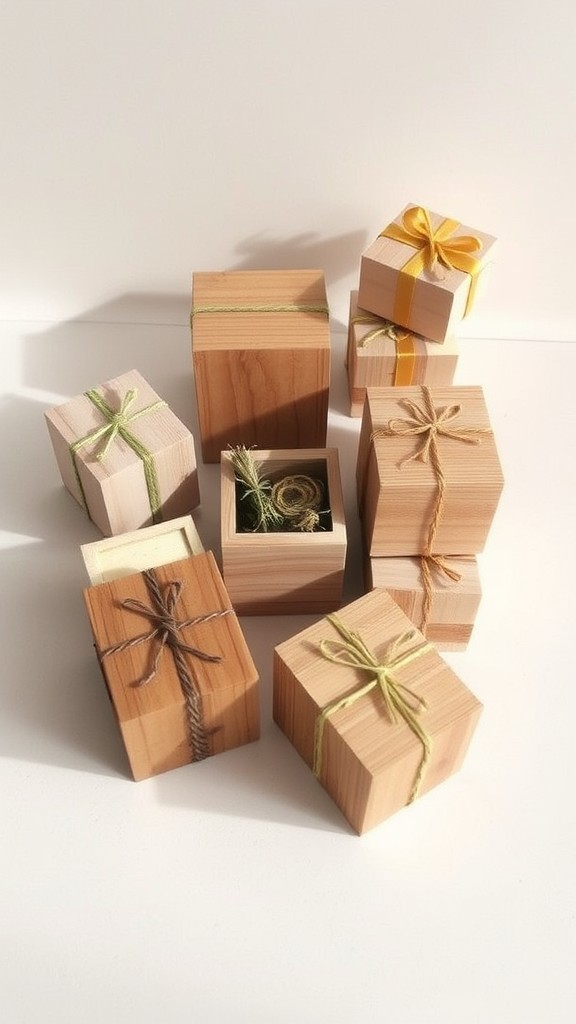 Mini Wooden Gift Boxes