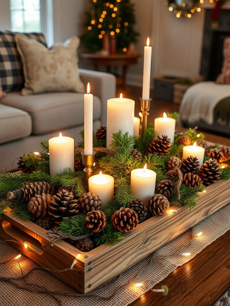 Rustic Holiday Centerpieces