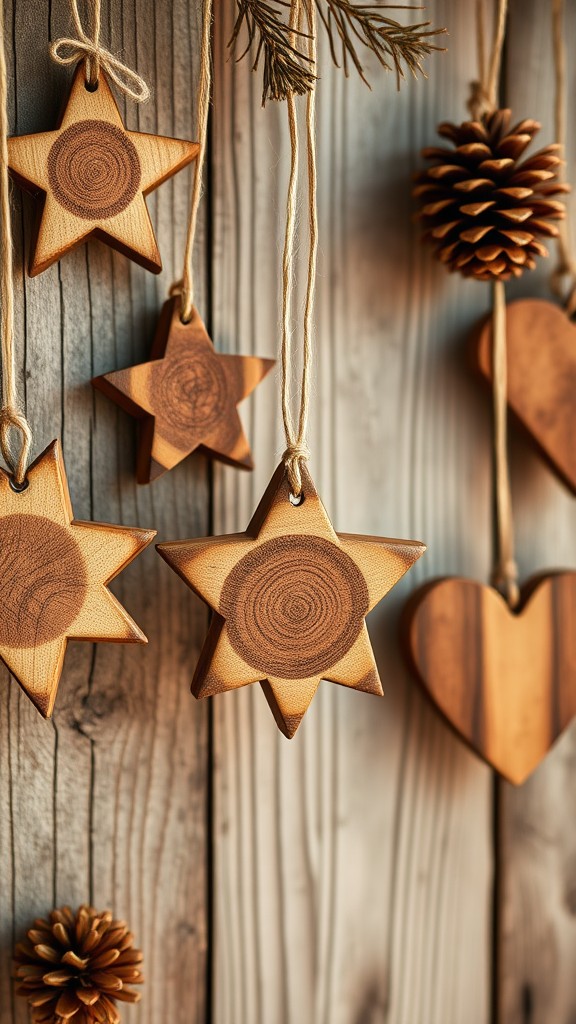 Rustic Wooden Ornaments