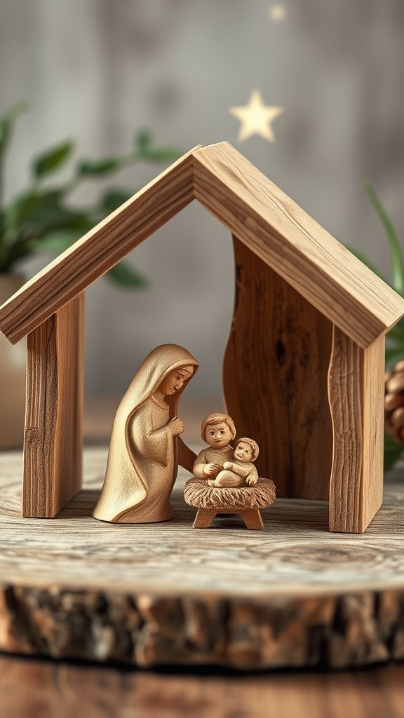 Scrap Wood Nativity Scene