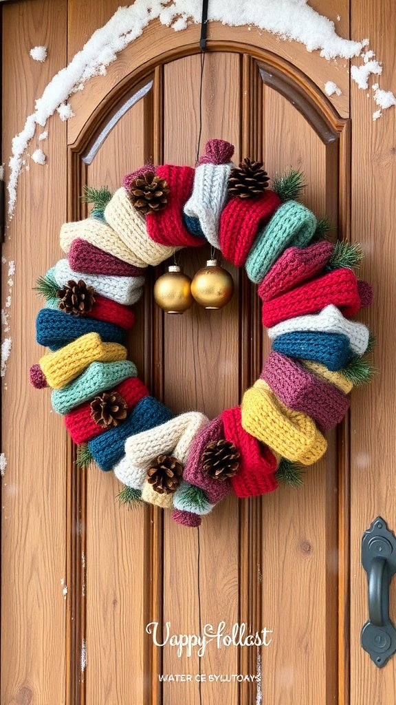 Sweater Yarn Wreath