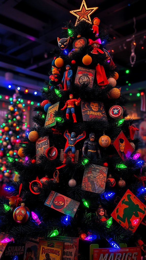 Themed Tree for Comic Book Lovers