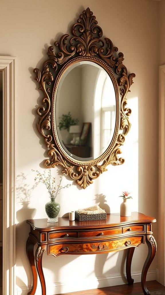 Vintage-Style Ornate Mirrors