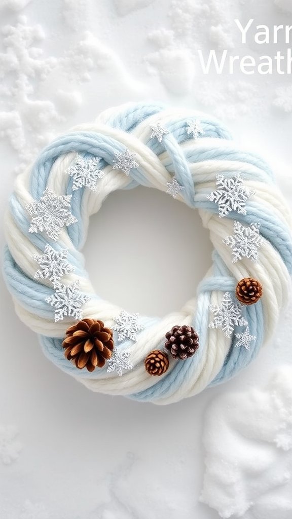 Winter Wonderland Yarn Wreath