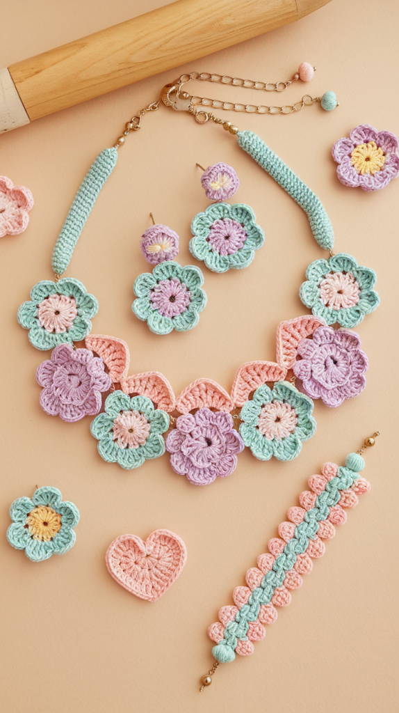 Crochet Jewelry Sets