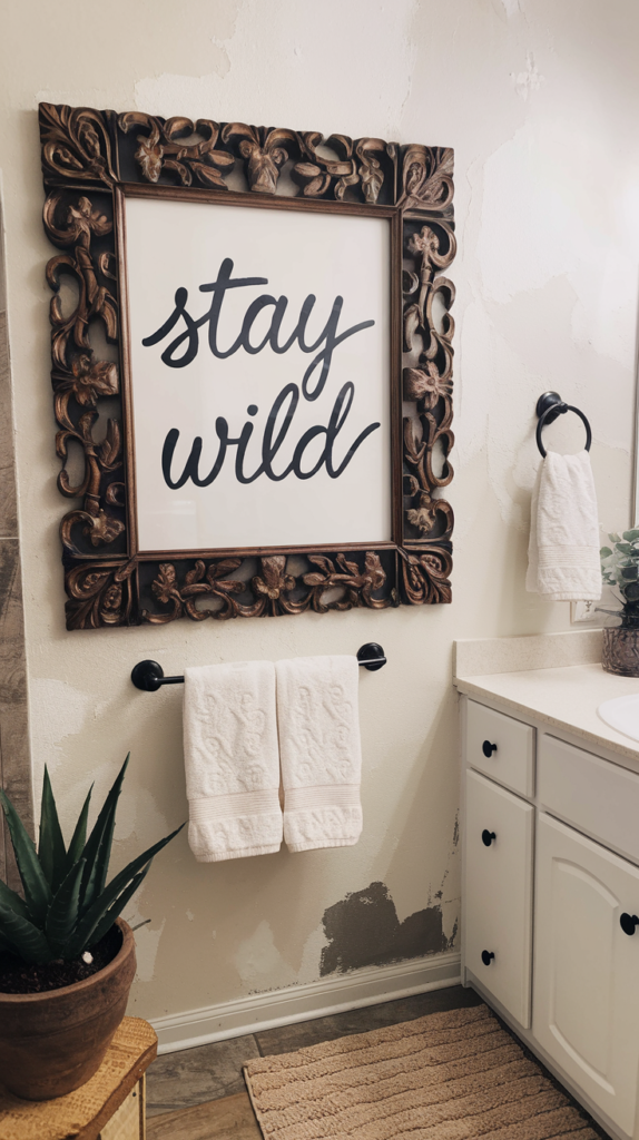 Framed Bathroom Quotes