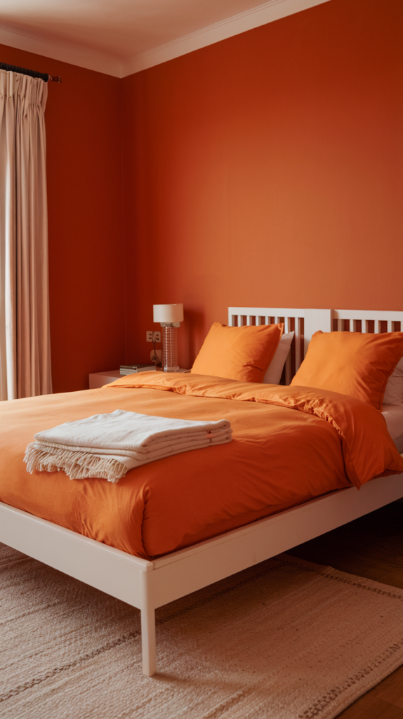 Incorporate Orange Bedding