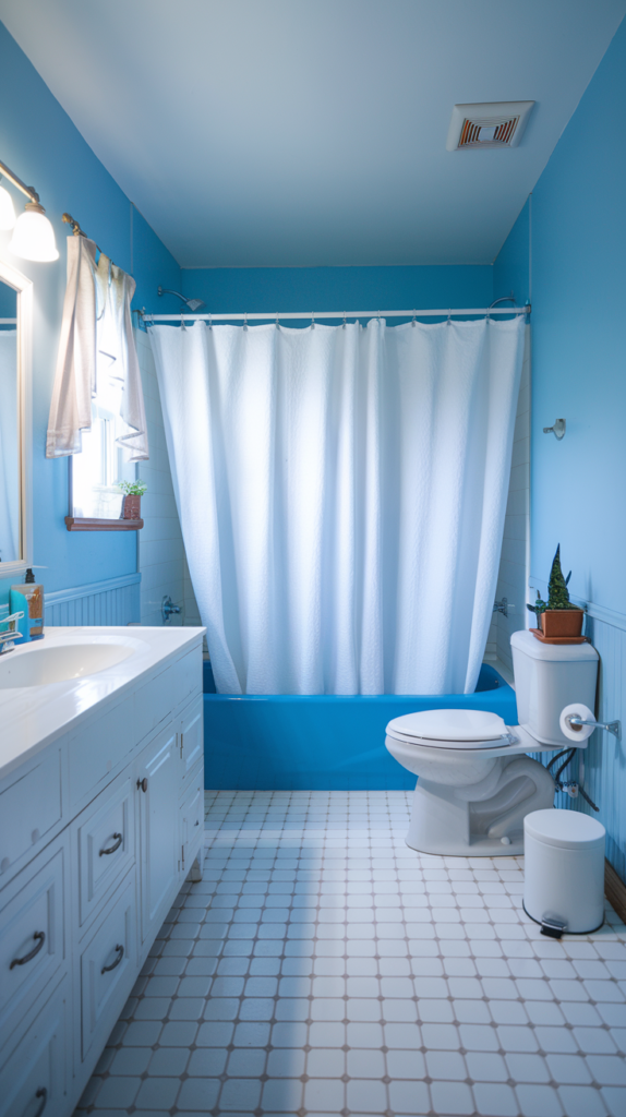 Light Blue Curtains for Soft Light