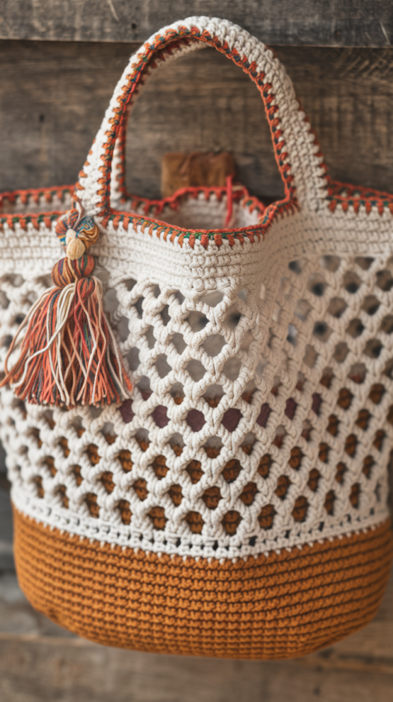 Mesh Stitch Grocery Bag