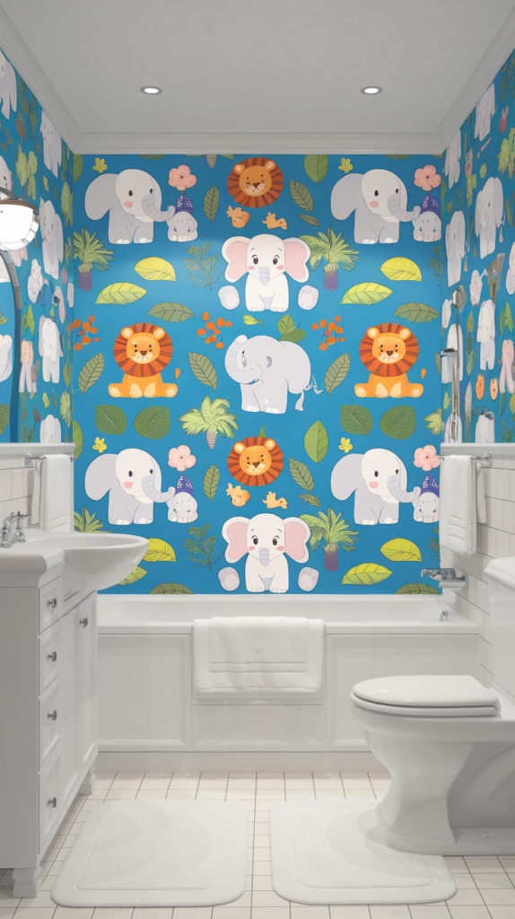 Playful Patterns for Kids' Bathrooms