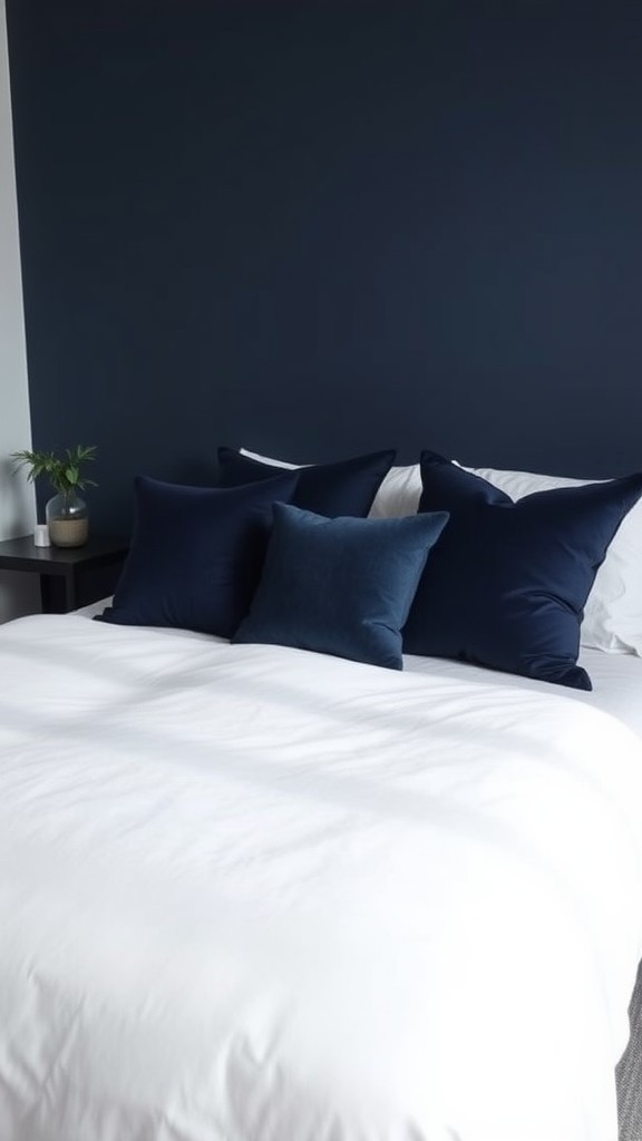 Accent Pillows in Navy Blue