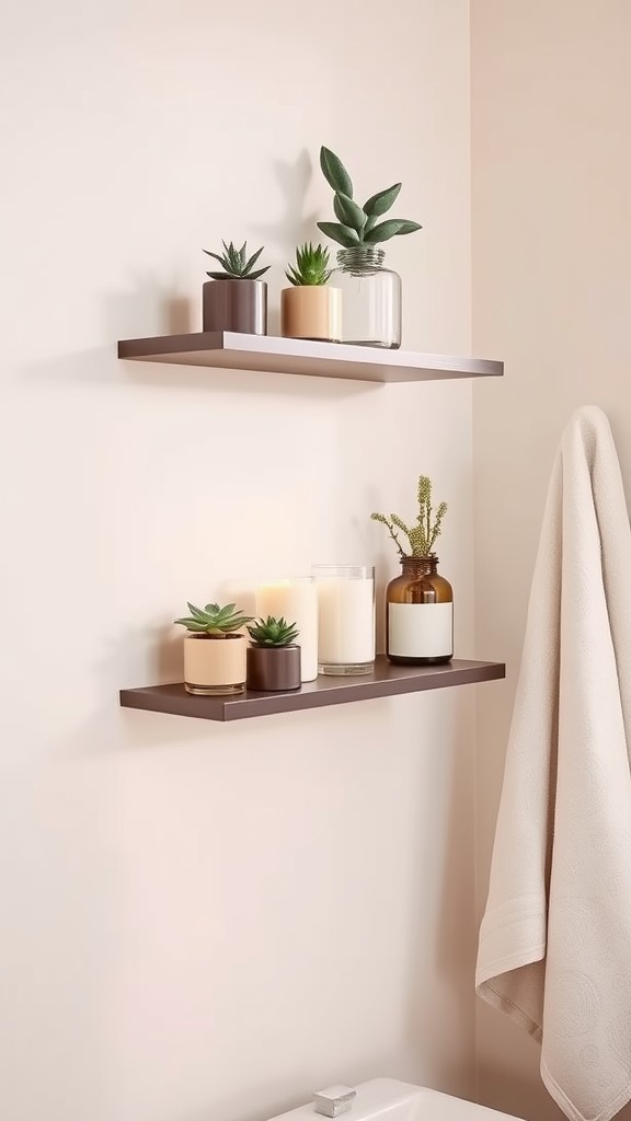 Add Floating Shelves for Vertical Appeal