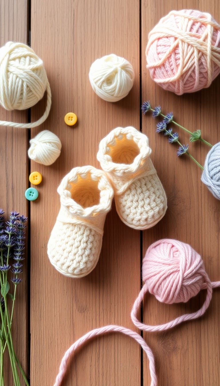 Adorable Crochet Baby Booties