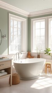 bathroom paint colors trending in 2025