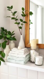 bathroom shelf decor ideas for extra charm