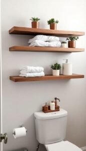 bathroom shelves over toilet ideas for extra stora