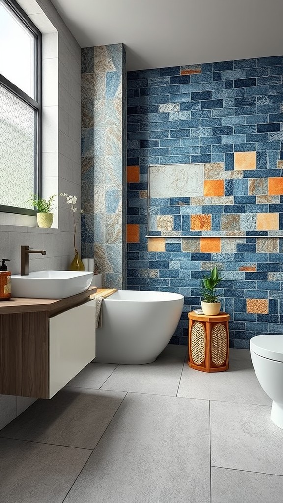 bathroom tile ideas to add texture and styl