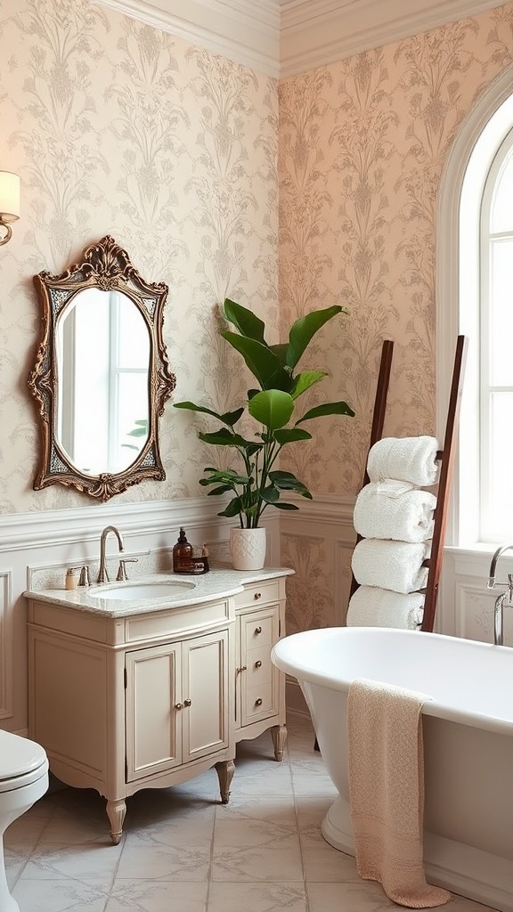 bathroom wallpaper ideas for a chic updat