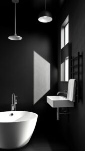 black and white bathroom ideas