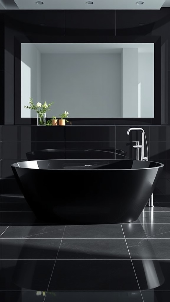 Black Bathtubs as Statement Pieces