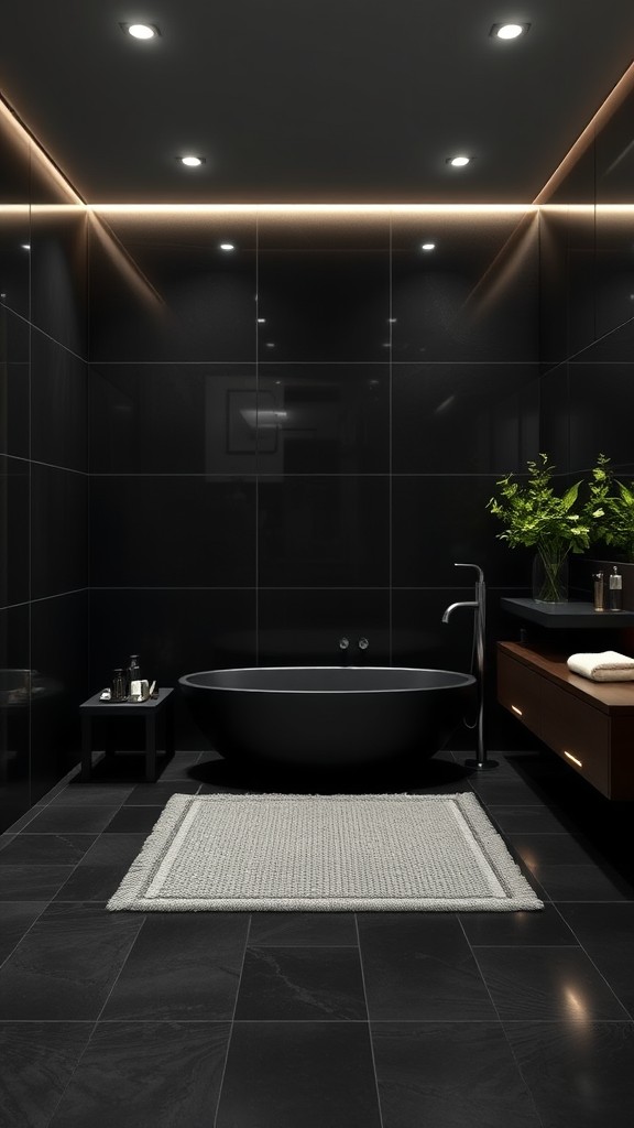 Black or Charcoal Tiles