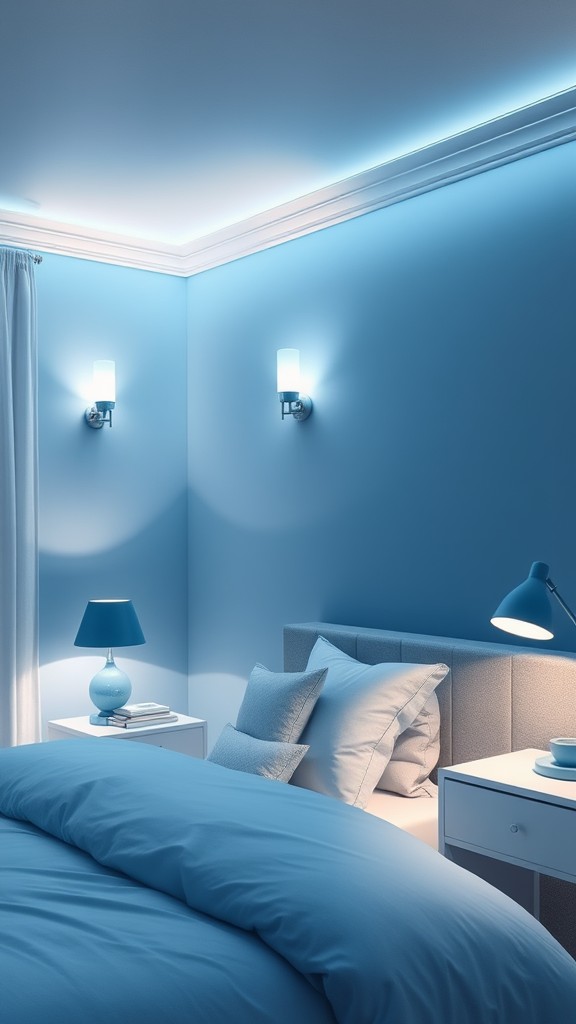 Blue Lighting Fixtures for a Unique Glow