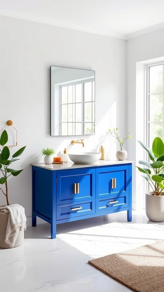 Bold Colored Vanities for a Statement