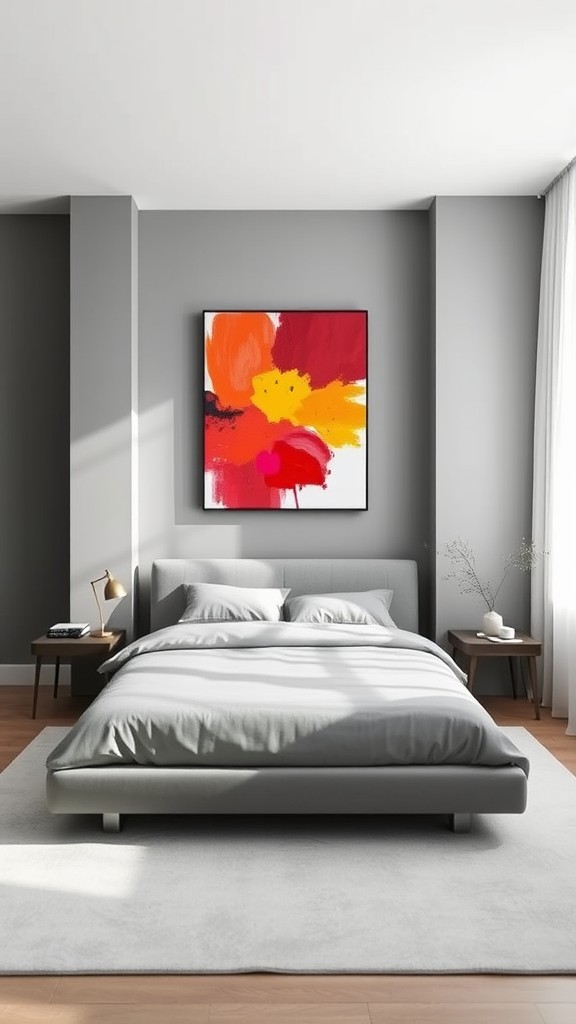 Bright Artwork in a Grey Color Palette