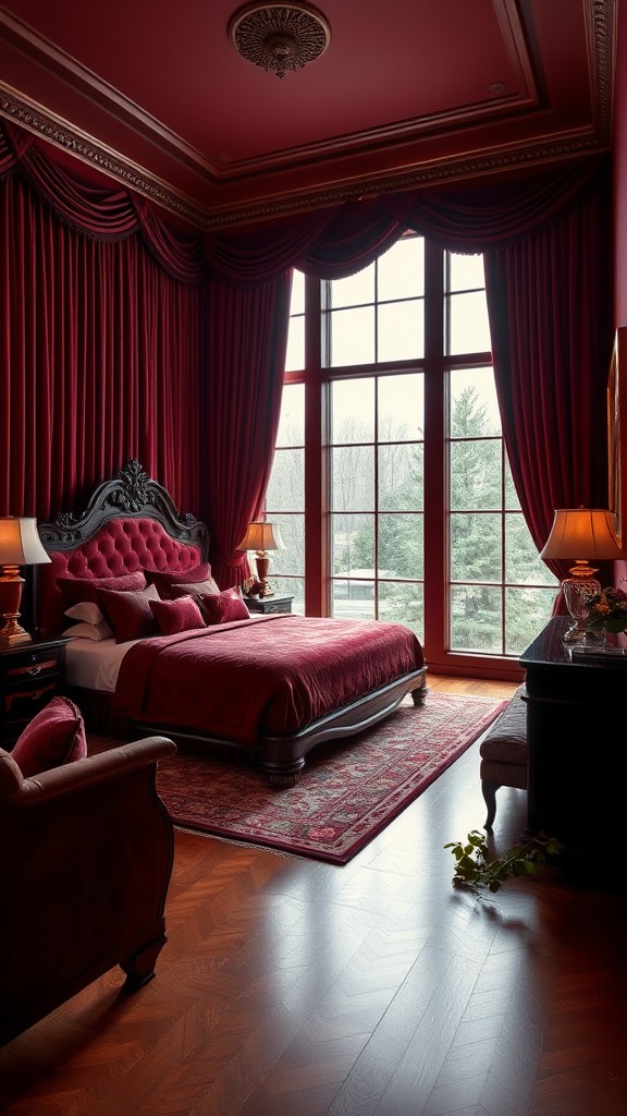 burgundy bedroom ideas for rich and warm sophistication