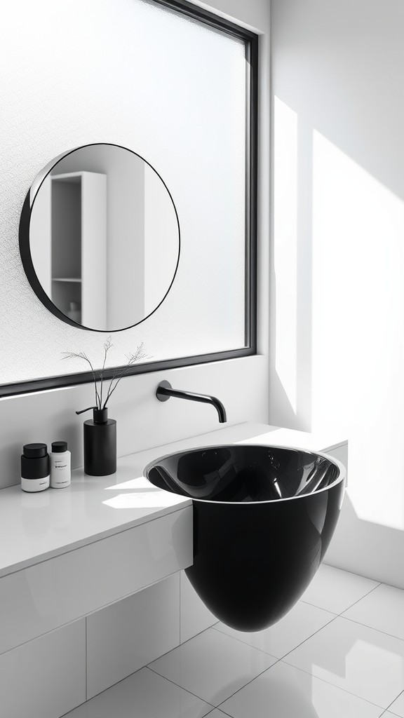 Ceramic Black and White Sinks