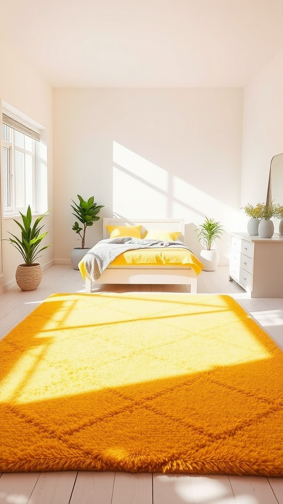 Cheerful Yellow Area Rugs