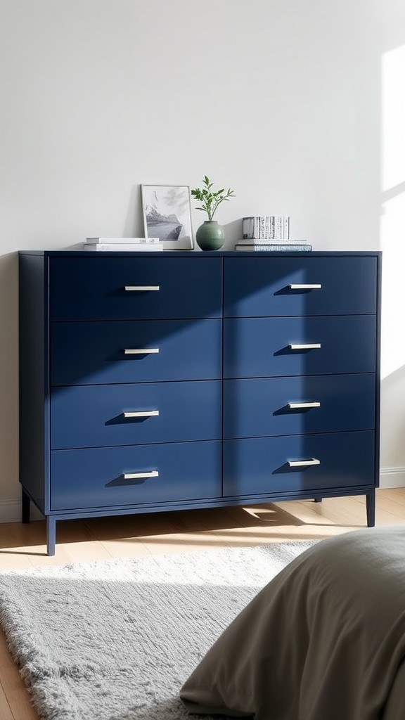 Chic Navy Blue Dresser Designs