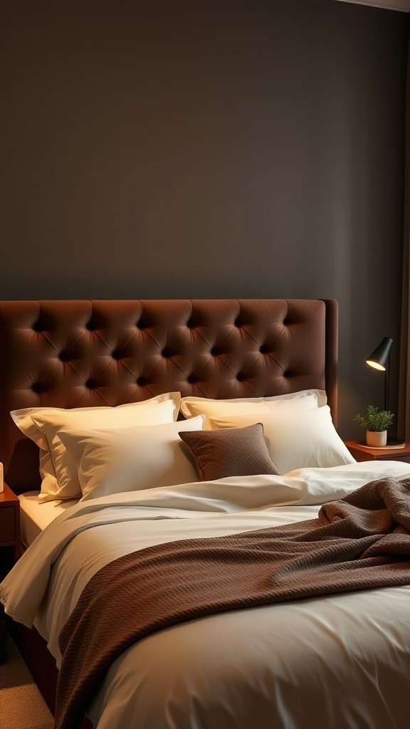 Chocolate Brown Upholstered Headboards