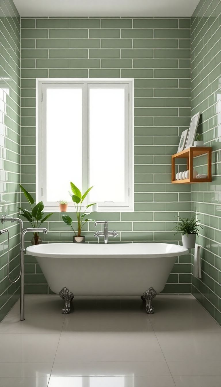 Classic Subway Green Tiles