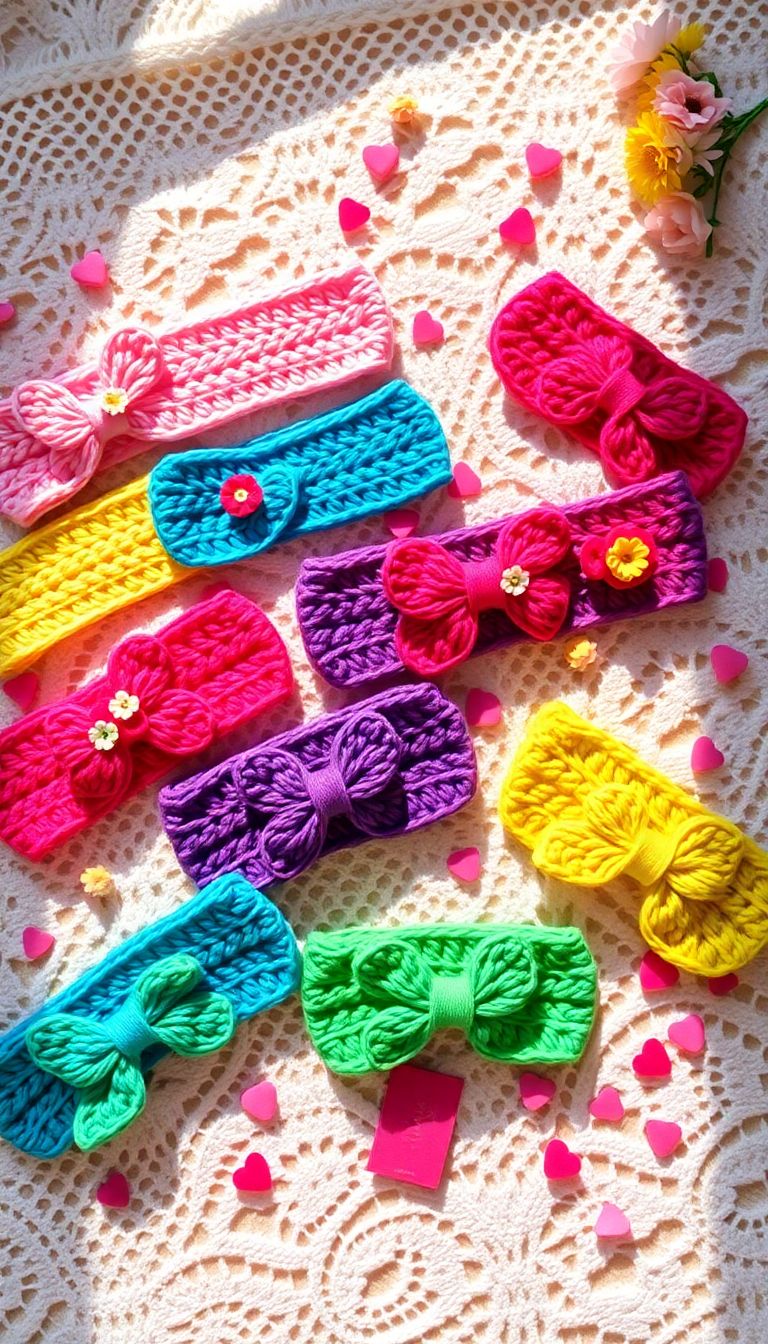 Colorful Crochet Headbands