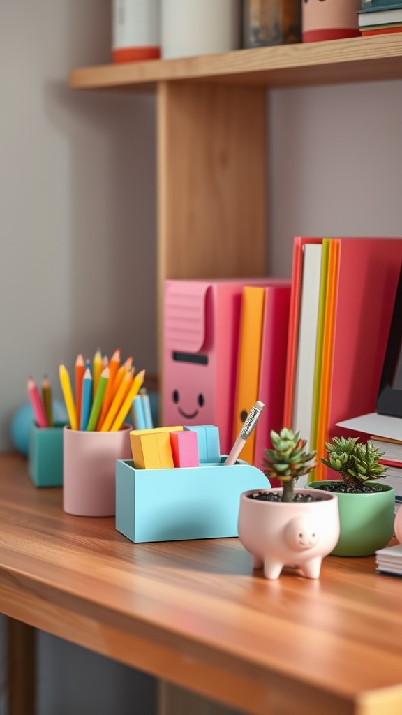 Colorful Desk Organizers