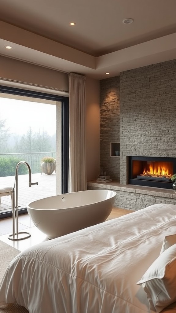 Consider a Soaking Tub or Fireplace