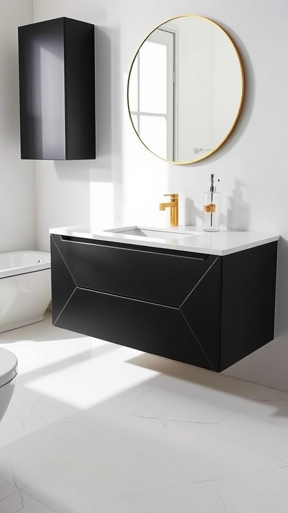 Contemporary Vanities with Geometric Designs