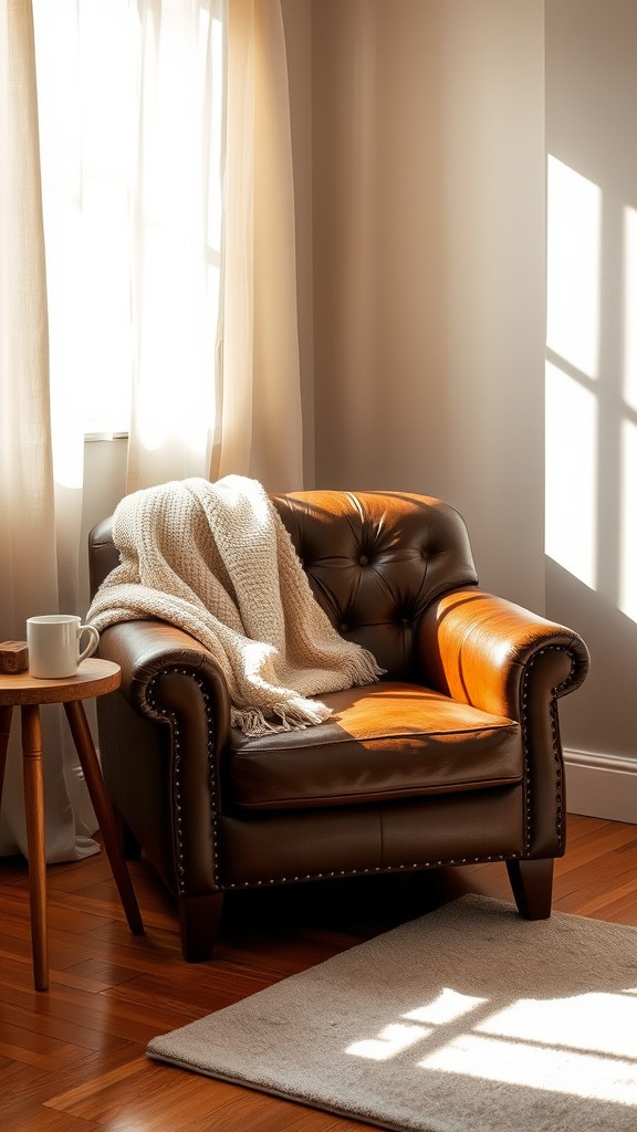 Cozy Leather Armchair