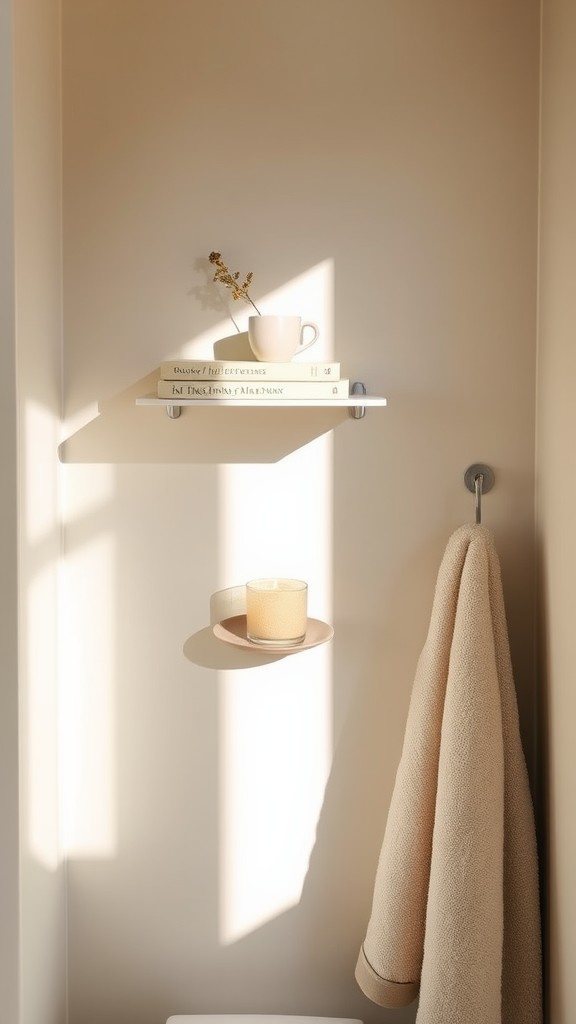 Create a Reading Nook with a Small Shelf