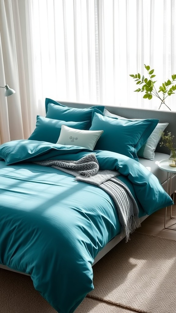 Create a Teal-Themed Bedding Set