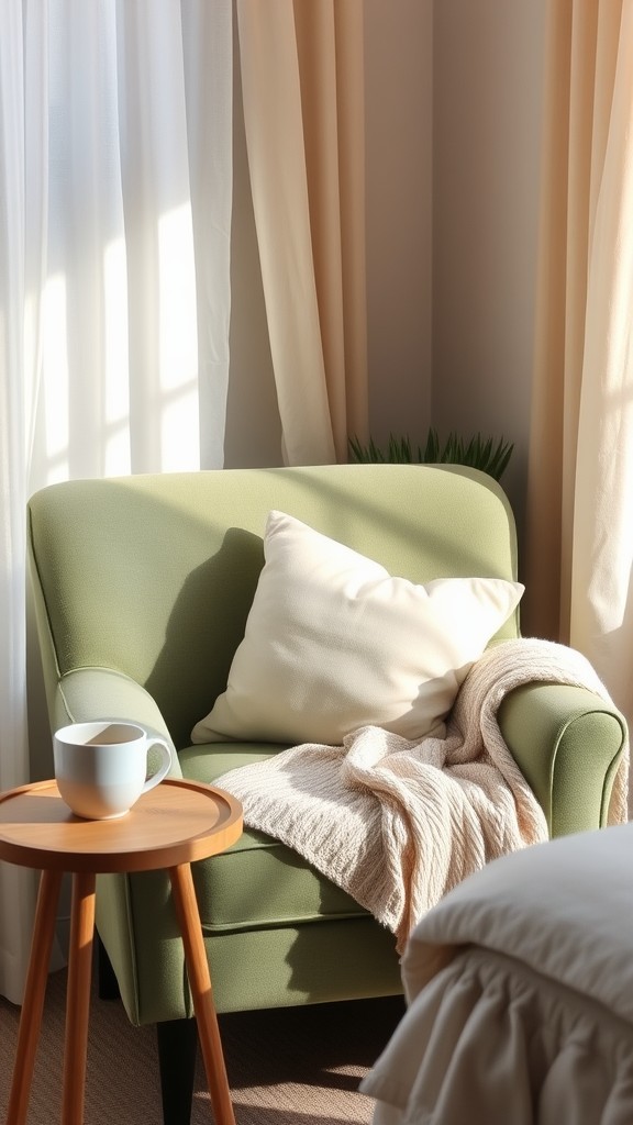 Creating a Cozy Nook with Sage Green